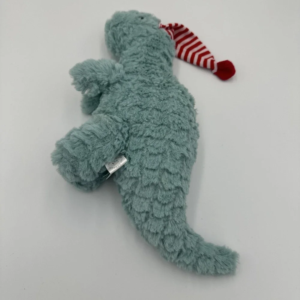 Manhattan Toy‎ Blue Little Jurassics Nibble T-Rex Dinosaur Dino Plush 2016 Santa